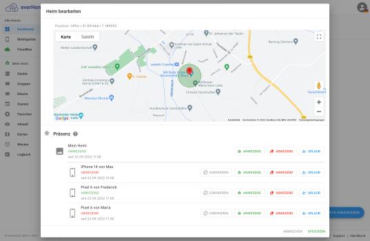 Mit der Anwesenheitserkennung Energie sparen